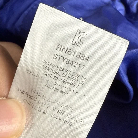 Patagonia Jacket Nano‎ Puff PrimaLoft Insulated Full Zip 84217 Blue Men's XS GUC